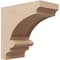 Ekena Millwork 5"W x 10"D x 10"H Classic Diane Rough Cedar Woodgrain TimberThane Corbel, Primed Tan CORUR05X10X10DIARCPR - alternate 1